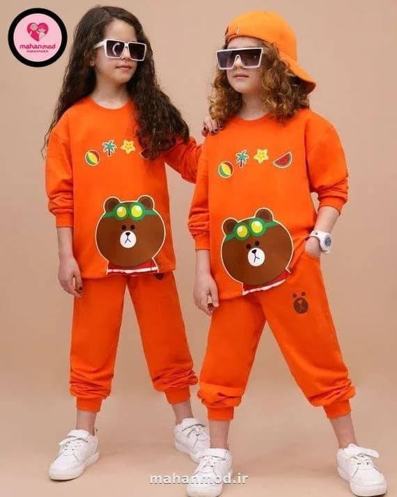 بلوز شلوار بچه گانه bears دورس پنبه‌ای