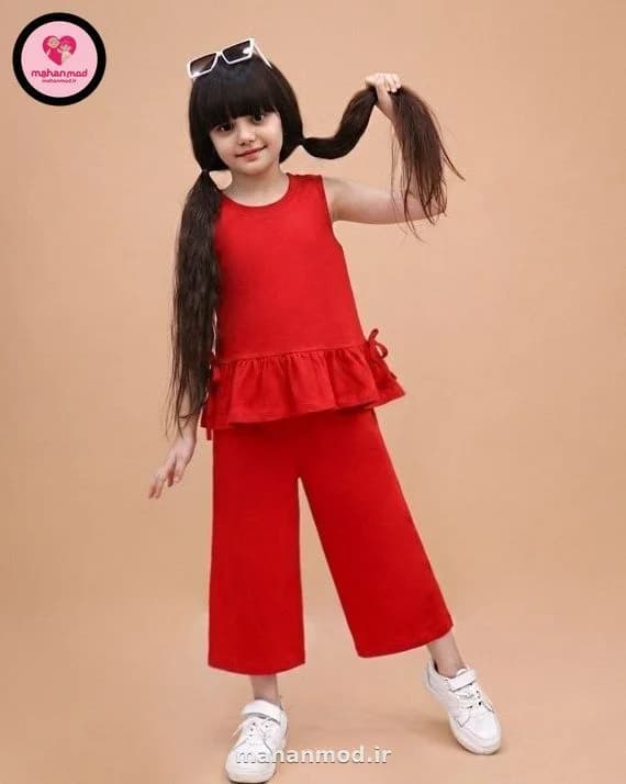 تاپ شلوارک بچه گانه طرح برمودا candy پنبه‌ای