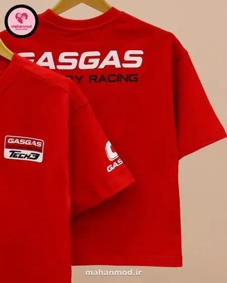 تیشرت مادر و دختر قرمز GASGAS — ست زنانه خانوادگی