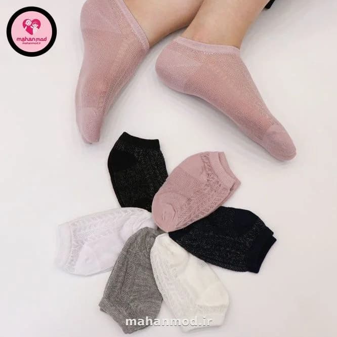 جوراب ست مادر دختری طرح فرزندی پنبه‌ای