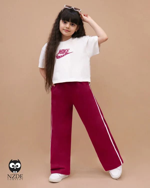 کراپ شلوار بچه گانه nike دورس پنبه‌ای