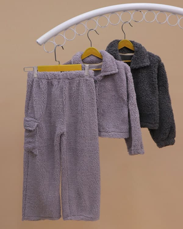 کت کراپ شلوار بگ تدی کد894 NZDE