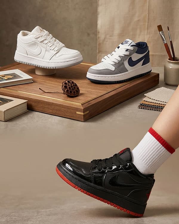 کتونی بچه گانه AIR JORDAN جنس رویه بیاله زیره