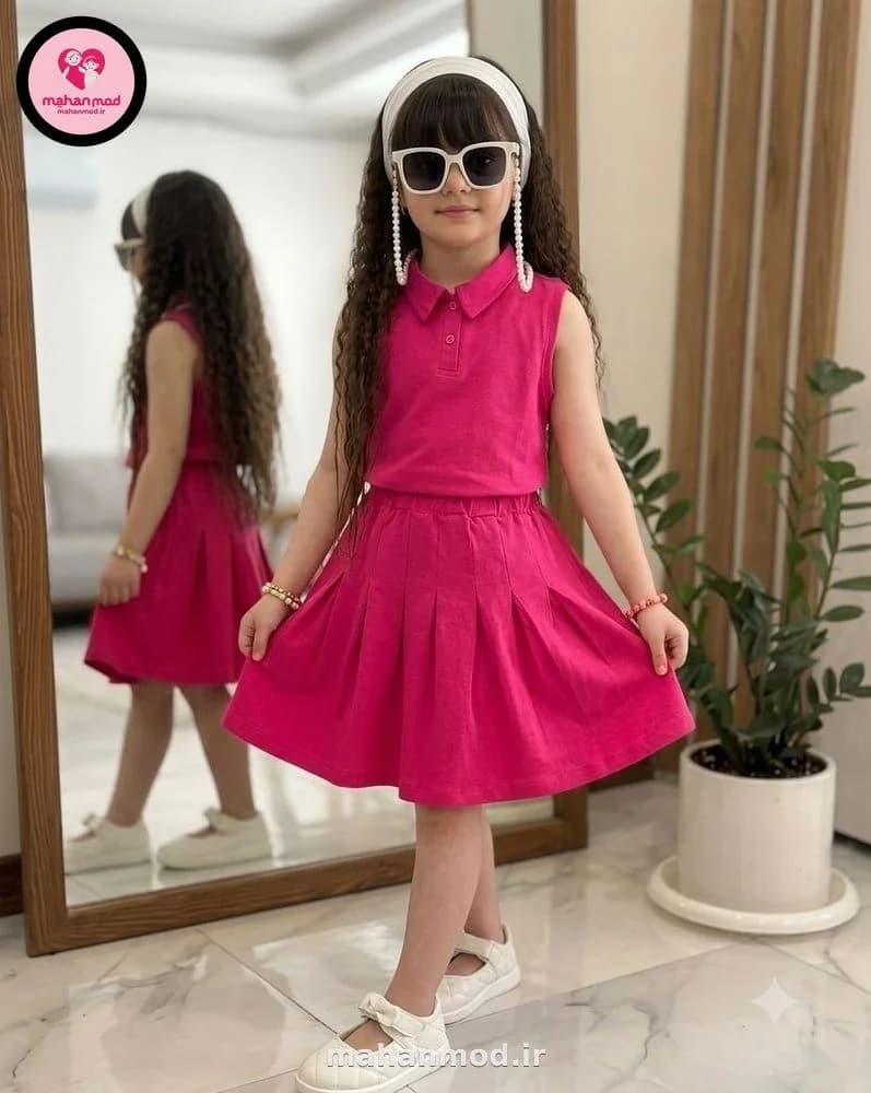 دامن دخترانه پرنسسی پنبهای
