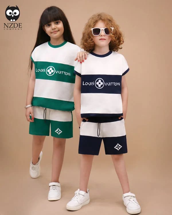 تاپ شلوارک بچه گانه استوپر دار پنبهای