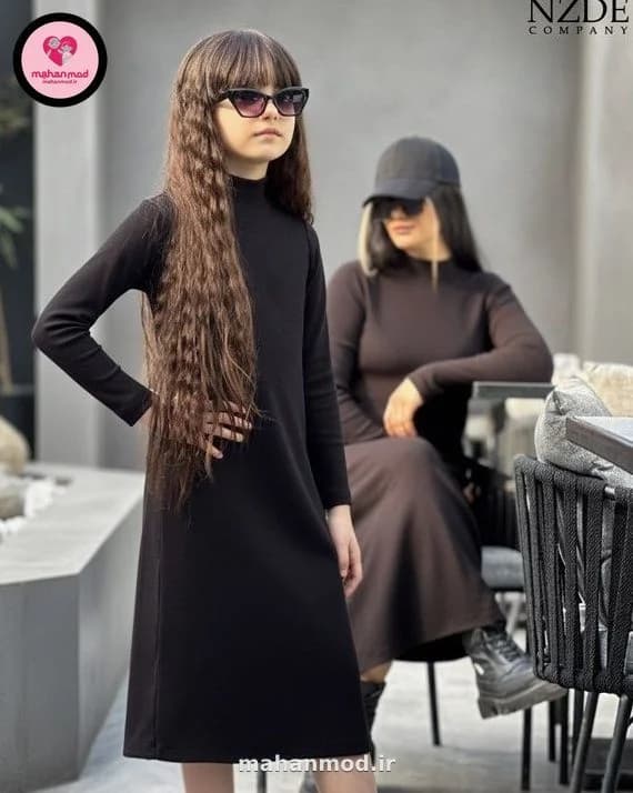 پیراهن ست مادر دختری طرح ماکسی پنبهای