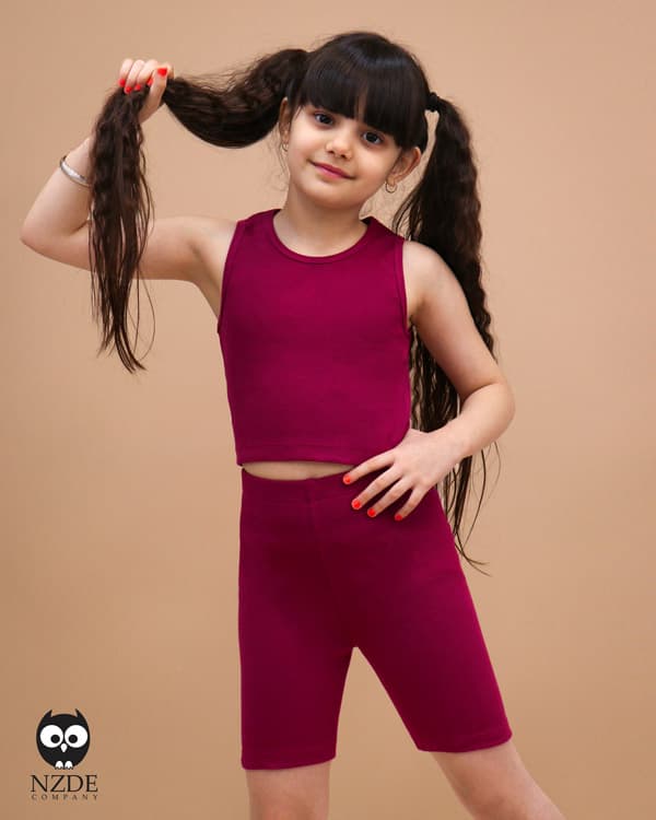 کراپ شلوارک کشبافتی NZDE