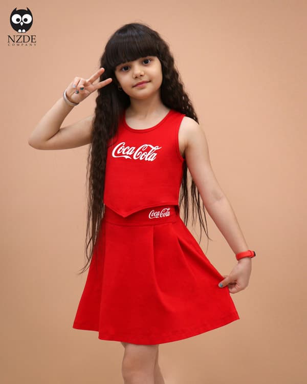 کراپ دامن ماهان مد COCA COLA