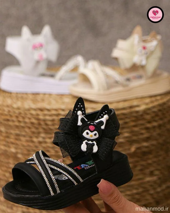 صندل بچه گانه عروسکی KUROMI جنس زیره