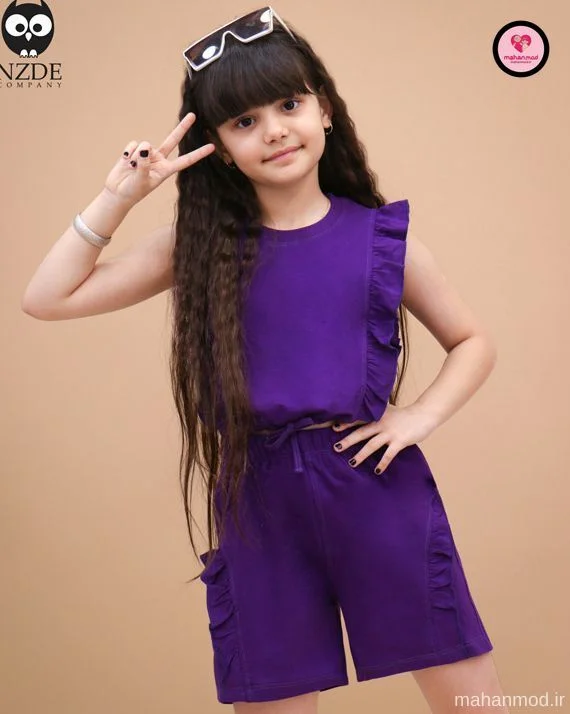 تاپ شلوارک دخترانه ملیسا جنس سوپر پنبه فول لایکرا