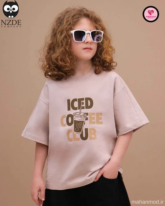 تیشرت دورس cofee جنس پنبه تیپ لایکرا