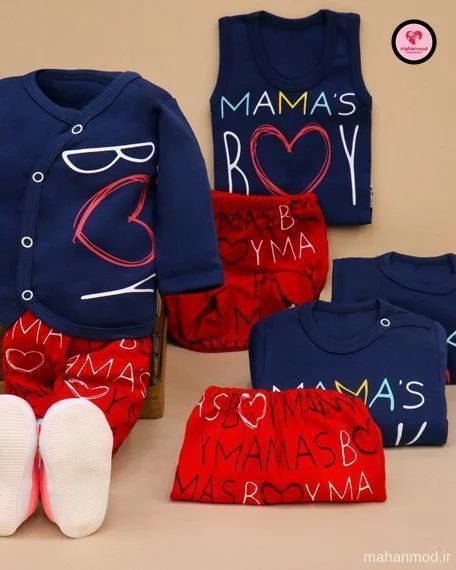 سیسمونی تیکه باز بچه گانه نوزادی IL Mamas Boy جنس سوپر پنبه لاکرا