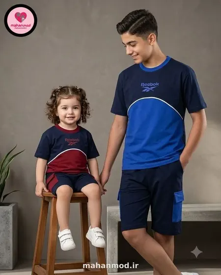 تیشرت شلوارک بگ استایل Reebok جنس سوپر پنبه فول لایکرا