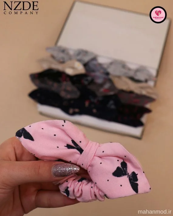 کش مو بچه گانه طرحدار جنس سوپر پنبه فول لایکرا
