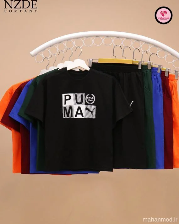 تیشرت شلوارک بگ استایل PUMA جنس سوپر پنبه فول لایکرا