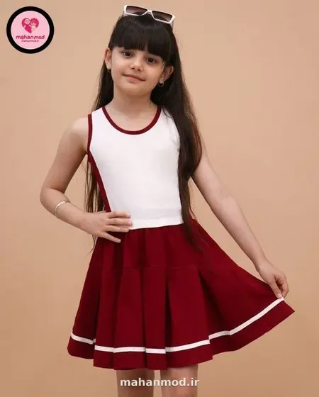 کراپ دامن دخترانه Spring Dance جنس سوپر پنبه فول لایکرا