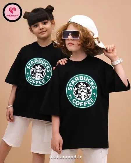 تیشرت بگ استایل STARBUCKS جنس سوپر پنبه فول لایکرا