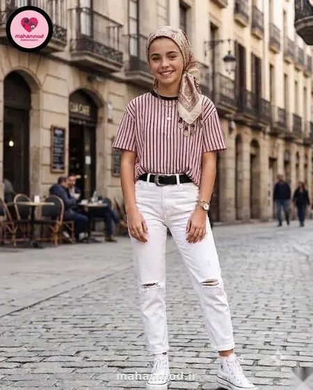 تیشرت بچه گانه stripe line جنس سوپر پنبه فول لایکرا