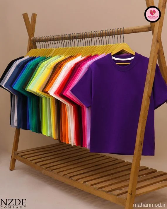تیشرت دورس color line جنس پنبه تیپ لایکرا