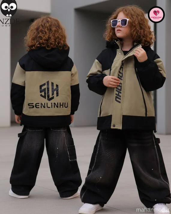 کاپشن دوپوش بچه گانه SENLINHU جنس مموری ضخیم ضد آب