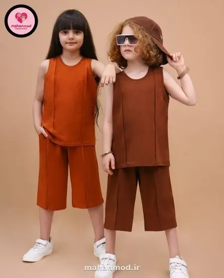 تاپ شلوارک رگه بچه گانه دوزی زرشکی جنس سوپر پنبه فول لایکرا