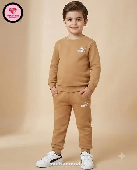 بلوز شلوار بچه گانه Puma colorful جنس دورس پنبه تیپ لایکرا