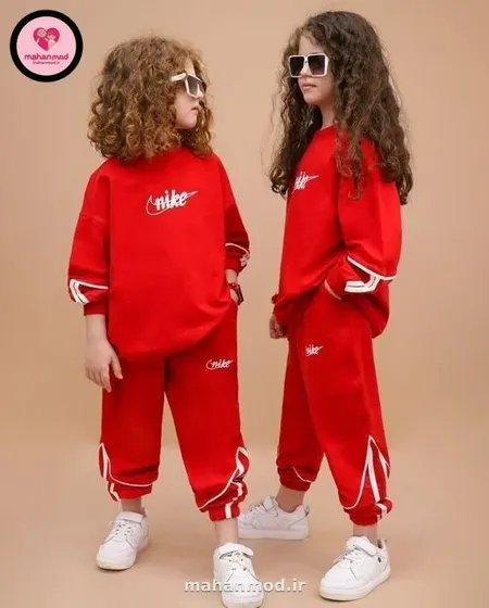 بلوز و شلوار بچه گانه جاگر بگ استایل NIKE جنس دورس پنبه تیپ لایکرا