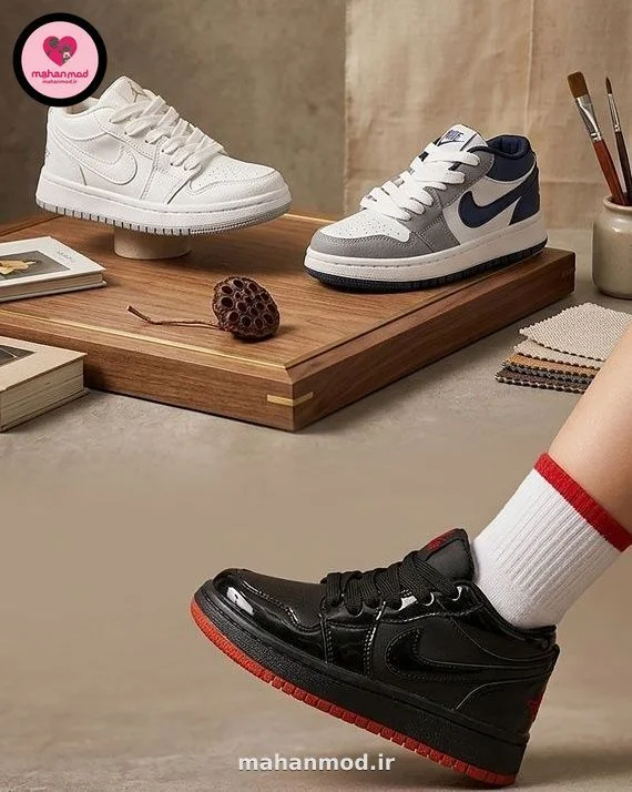 کتونی بچه گانه AIR JORDAN جنس رویه بیاله زیره