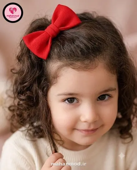 پک چهارتایی کش دخترانه مو Bow tie جنس سوپر پنبه فول لایکرا
