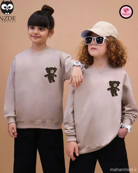 بلوز بگ استایل بچه گانه Teddy جنس دورس پنبه تیپ لایکرا