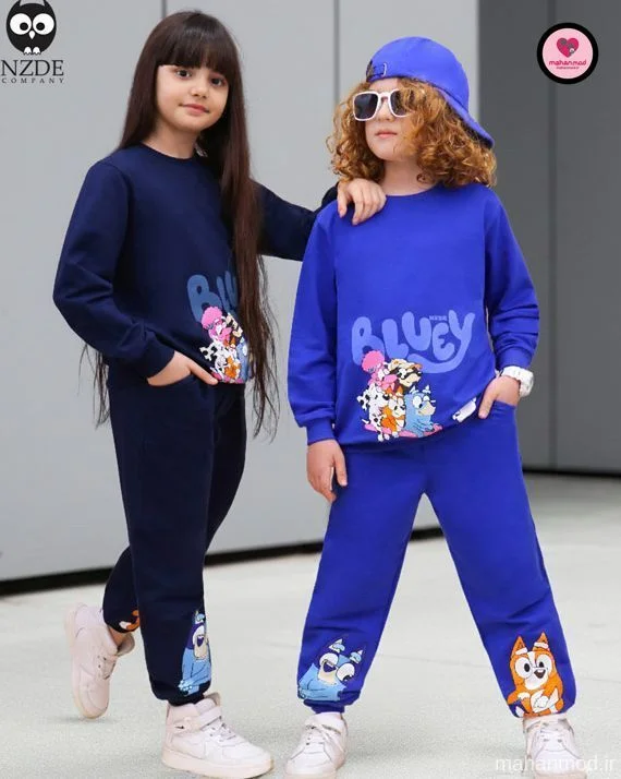 بلوز شلوار بچه گانه Bluey جنس دورس پنبه تیپ لایکرا