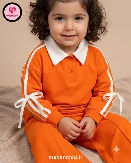 پولوشرت شلوار دخترانه cute جنس دورس پنبه تیپ لایکرا