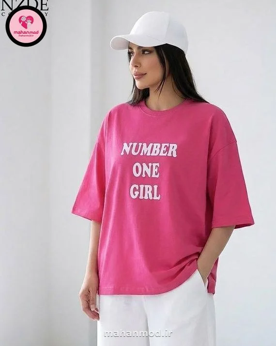 تیشرت باکسی Number One جنس دورس پنبه تیپ لایکرا