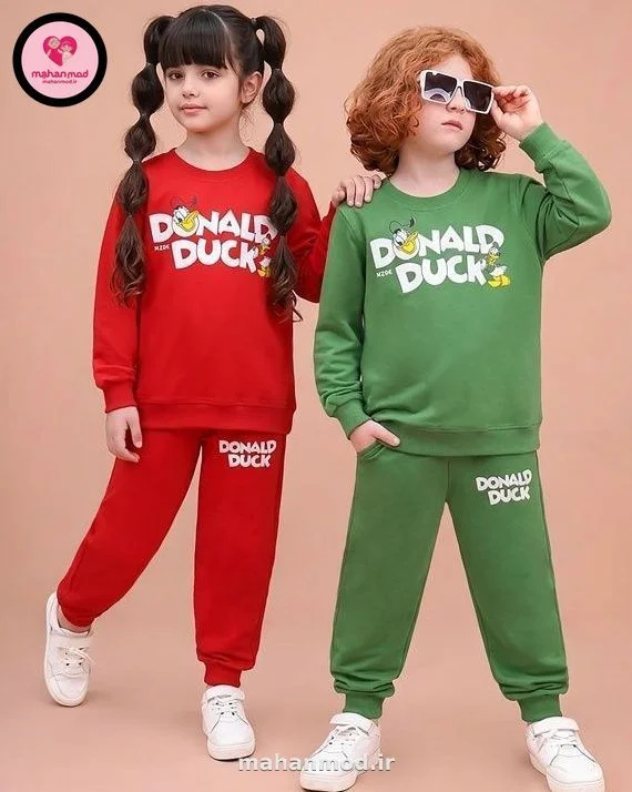 بلوز شلوار بچه گانه Donald duck جنس دورس پنبه تیپ لایکرا