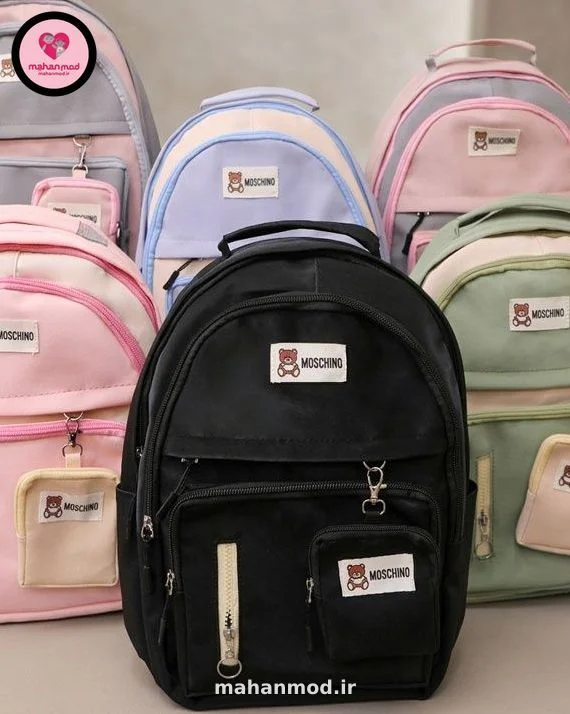 کوله پشتی بچه گانه MOSCHINO جنس برزنت