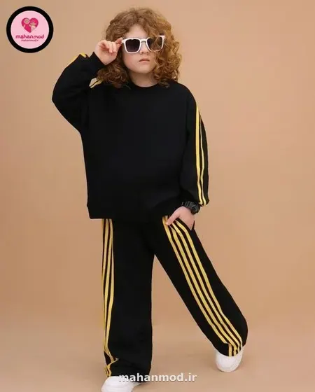 بلوز شلوار نوار بچه گانه ورزشی style جنس دورس پنبه تیپ لایکرا