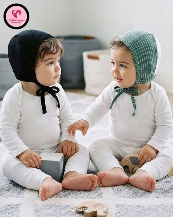 سیسمونی کلاه بچه گانه پک دو تیکه Kids جنس سوپر پنبه لایکرا — خرید قسطی