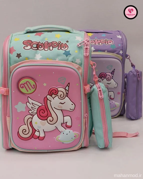 کوله پشتی Unicorn خوشحال بچه گانه جنس برزنت ضخیم