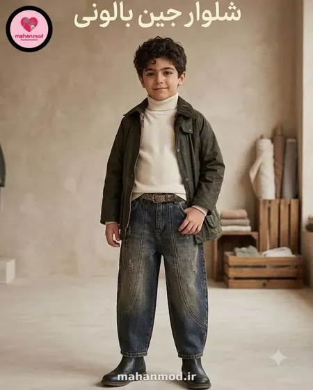 شلوار بچه گانه جین بالونی NEW