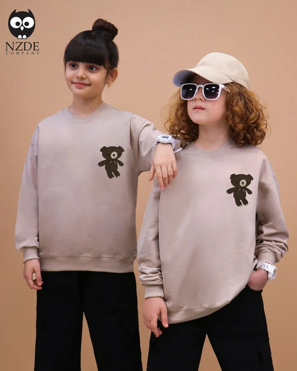 بلوز بگ استایل Teddy بچه گانه جنس دورس پنبه تیپ لایکرا سایز 50 تا 55 | Teddy | ماهان مد