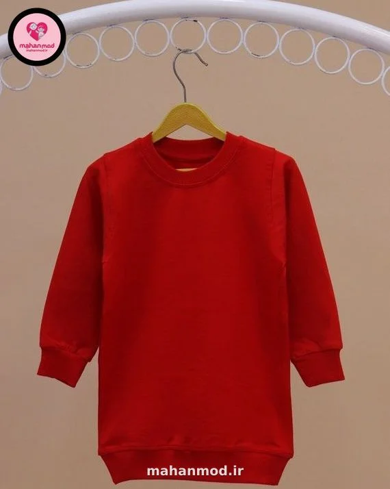 بلوز دورس Red بچه گانه جنس دورس پنبه تیپ لایکرا سایز 50 | Red | ماهان مد