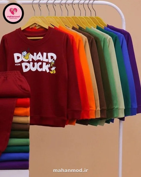 بلوز شلوار Donald duck بچه گانه جنس دورس پنبه تیپ لایکرا سایز 45 تا 50 | Donald duck | ماهان مد