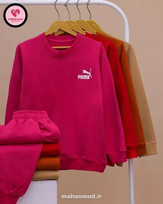 بلوز شلوار Puma colorful بچه گانه جنس دورس پنبه تیپ لایکرا سایز 50 تا 55 | Puma colorful | ماهان مد