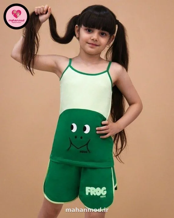 تاپ شلوارک دخترانه Frog ماهان مد