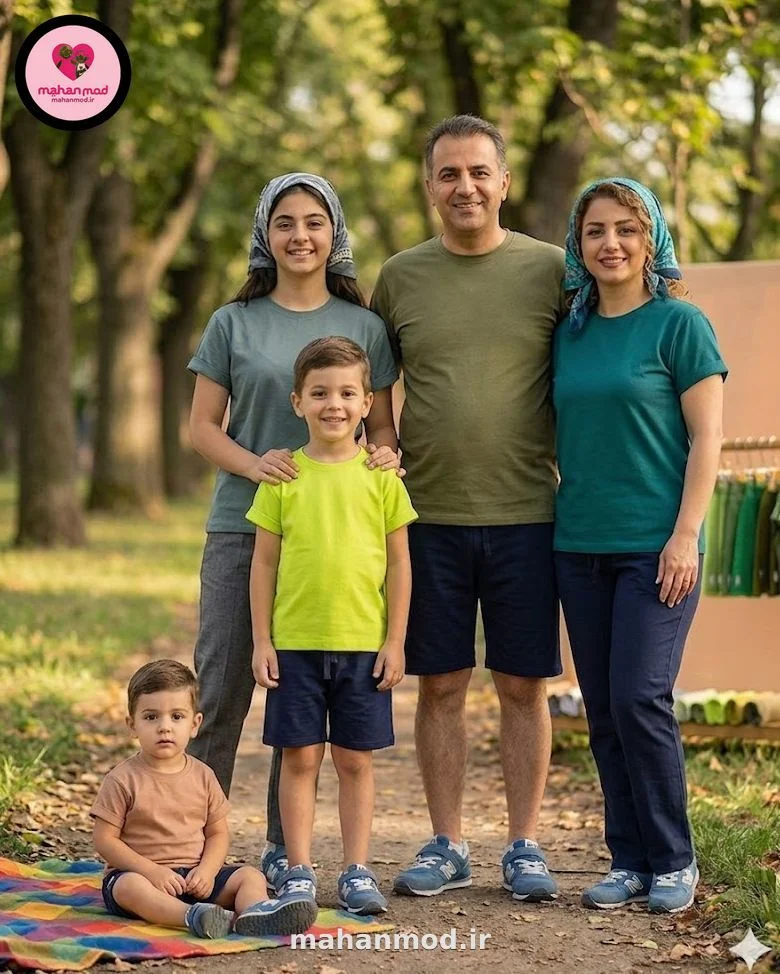 تیشرت دورس ست خانوادگی FAMILY ماهان مد