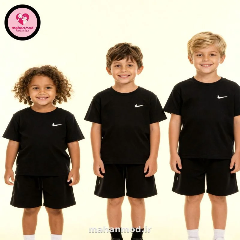 تیشرت شلوارک Nike بچه گانه جنس 23 سایز 40 تا 60 | Nike | ماهان مد