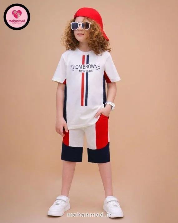 تیشرت شلوارک ماهان مد THOM BROWNE