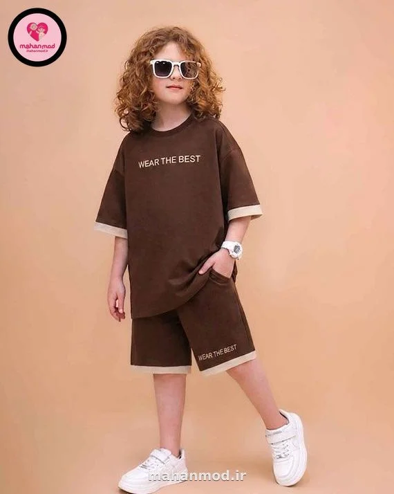تیشرت شلوارک دخترانه Wear The best جنس سوپ پنبه فول لایکرا