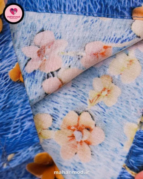 شلوار ست مادر دختری گل بنفشه — عکس نهایی