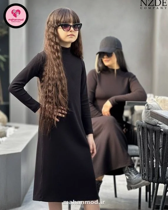 پیراهن ماکسی ست مادر دختری stylish جنس کشبافت پنبه سایز 55 تا 70 | stylish | ماهان مد